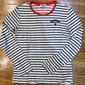 Sonia Rykiel long sleeve tshirt size small used